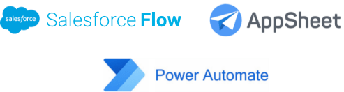 SalesforceFlow, AppSheet, Power Automate